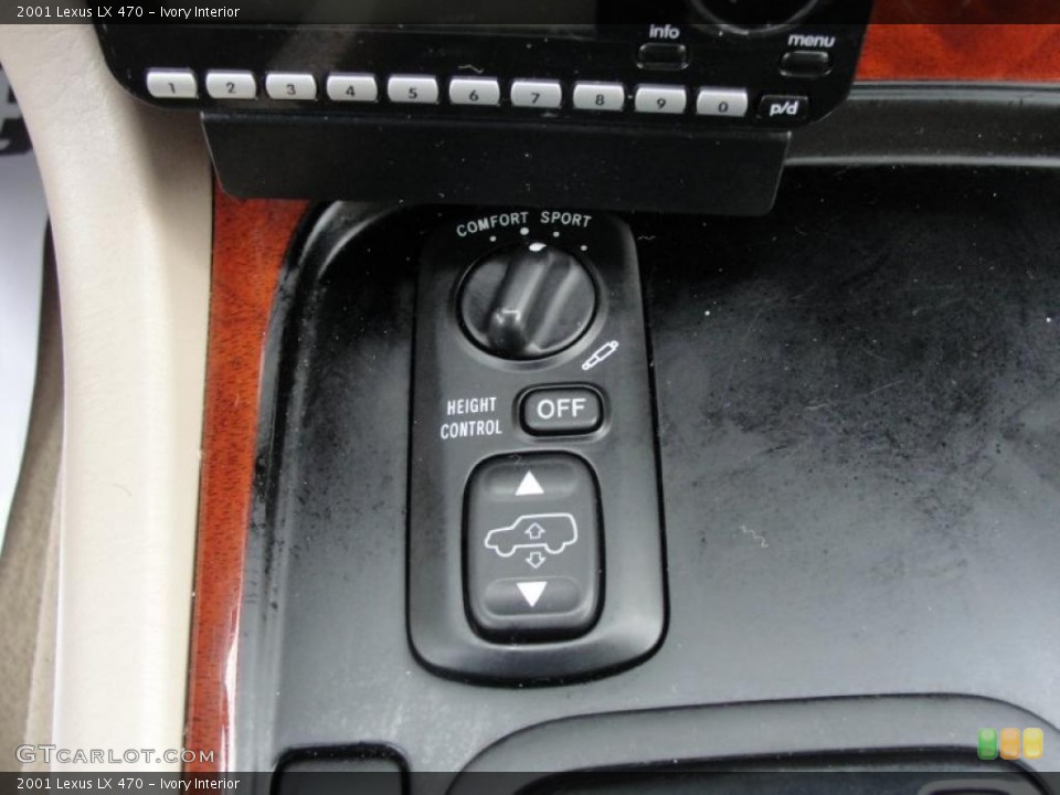 Ivory Interior Controls for the 2001 Lexus LX 470 #40717562