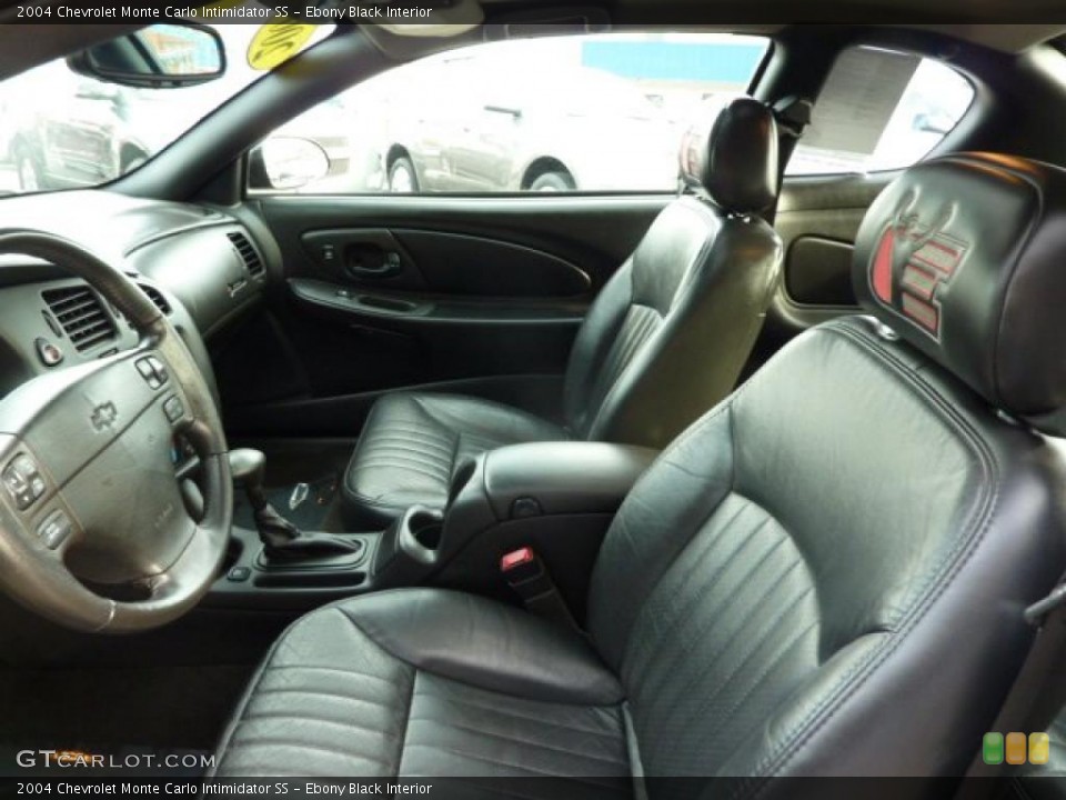 Ebony Black Interior Photo for the 2004 Chevrolet Monte Carlo Intimidator SS #40718342