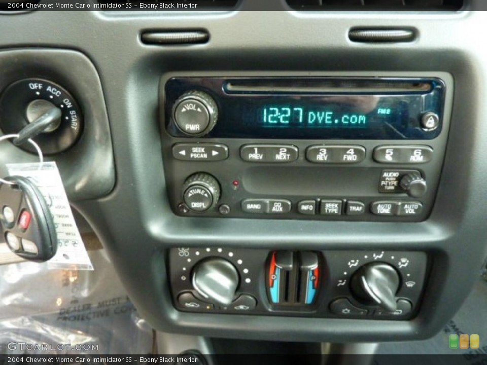 Ebony Black Interior Controls for the 2004 Chevrolet Monte Carlo Intimidator SS #40718514