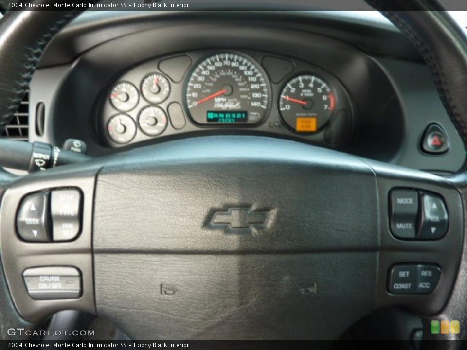 Ebony Black Interior Gauges for the 2004 Chevrolet Monte Carlo Intimidator SS #40718530
