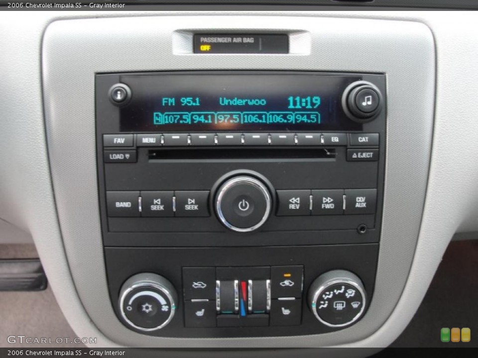Gray Interior Controls for the 2006 Chevrolet Impala SS #40719602