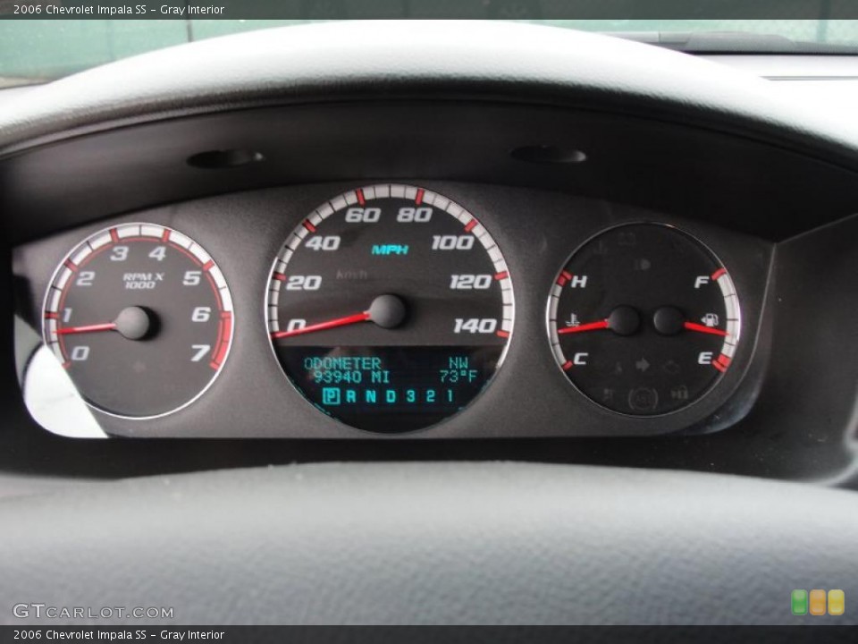 Gray Interior Gauges for the 2006 Chevrolet Impala SS #40719690