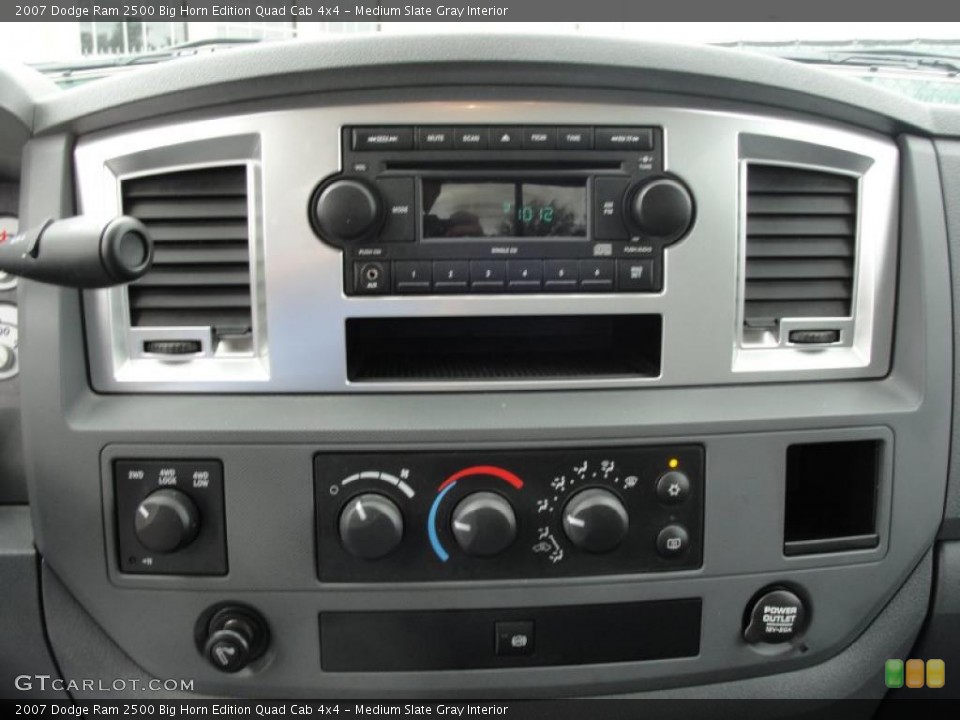 Medium Slate Gray Interior Controls for the 2007 Dodge Ram 2500 Big Horn Edition Quad Cab 4x4 #40721779