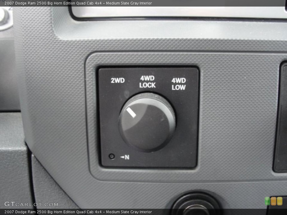 Medium Slate Gray Interior Controls for the 2007 Dodge Ram 2500 Big Horn Edition Quad Cab 4x4 #40721831