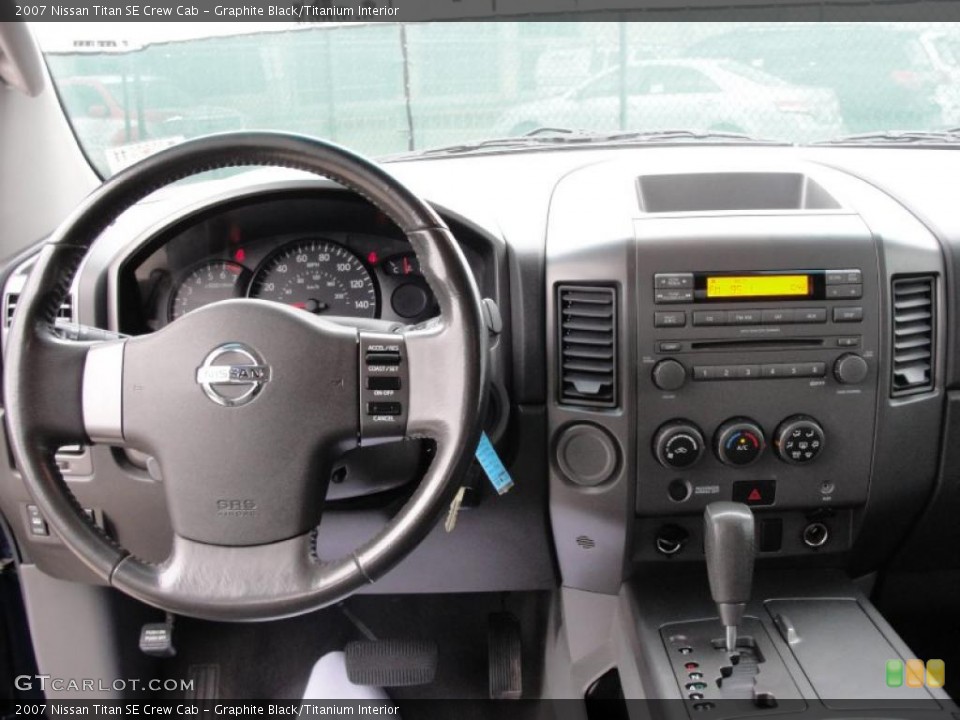 Graphite Black/Titanium Interior Controls for the 2007 Nissan Titan SE Crew Cab #40722460