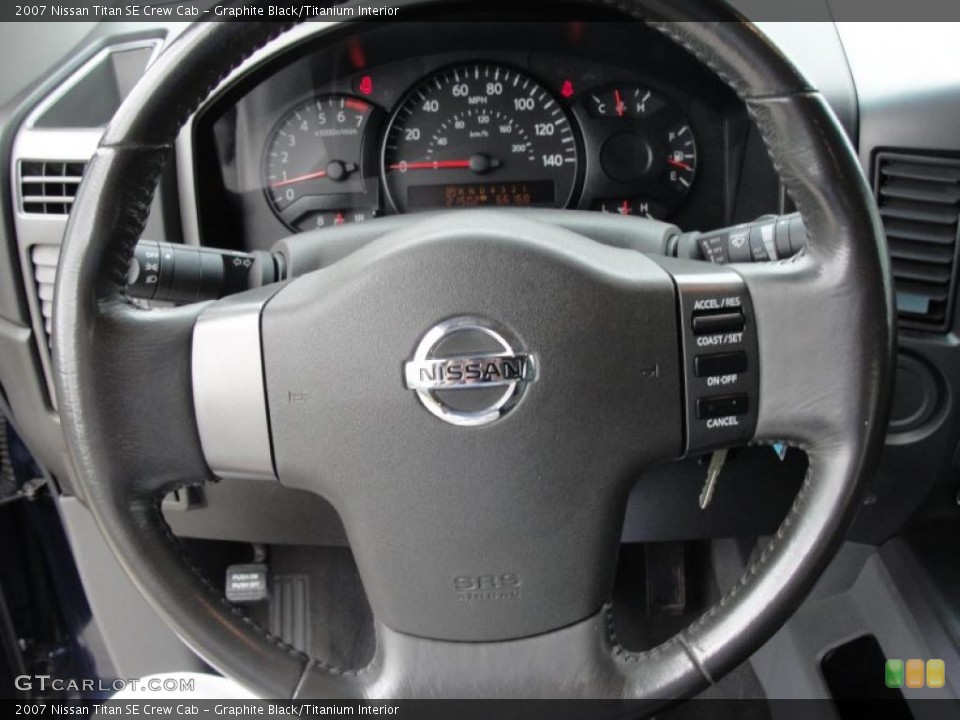 Graphite Black/Titanium Interior Steering Wheel for the 2007 Nissan Titan SE Crew Cab #40722540