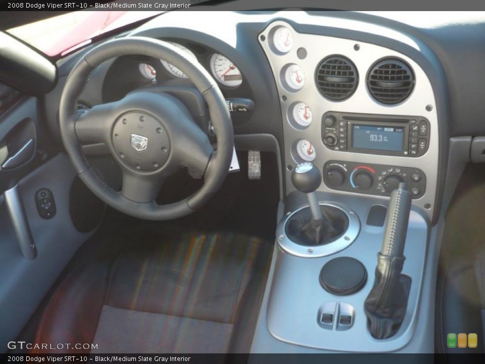 Black/Medium Slate Gray Interior Dashboard for the 2008 Dodge Viper SRT-10 #40723522
