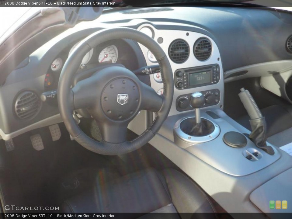 Black/Medium Slate Gray Interior Dashboard for the 2008 Dodge Viper SRT-10 #40723586