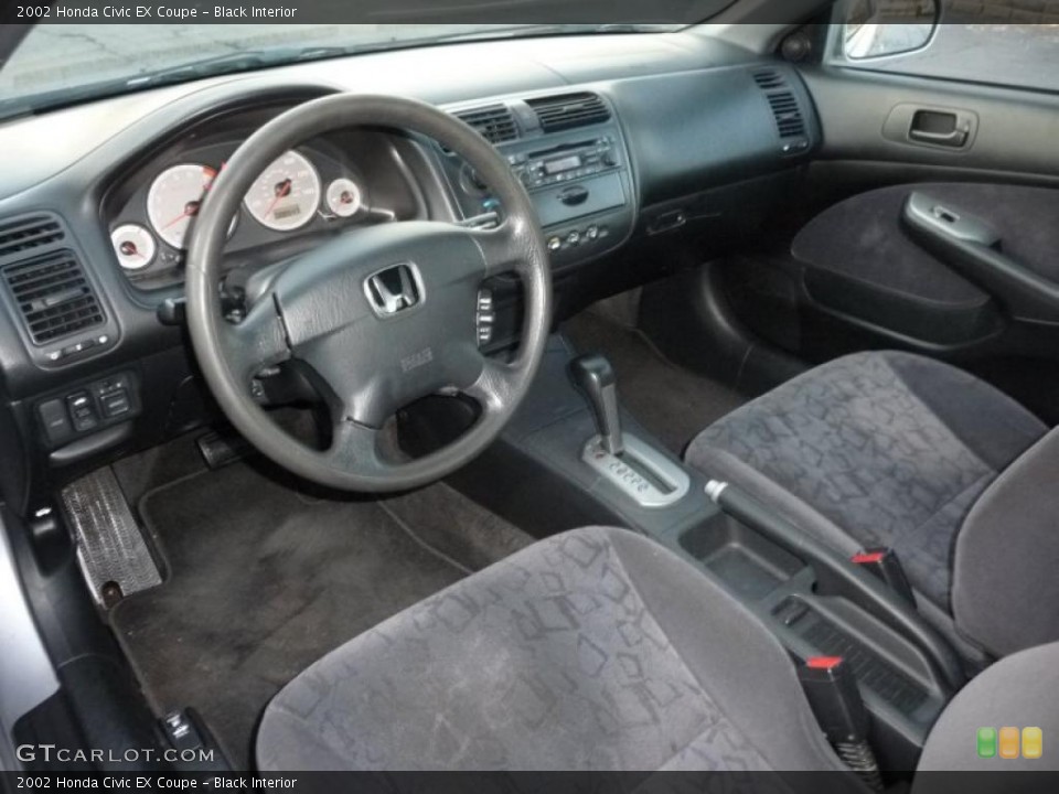 Black Interior Photo for the 2002 Honda Civic EX Coupe #40725126