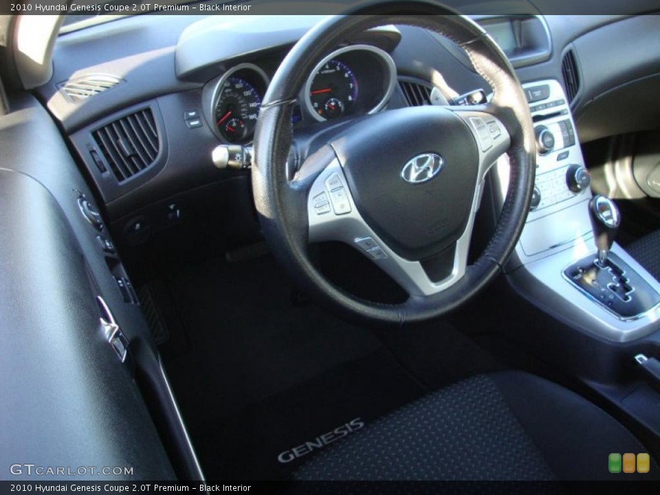 Black Interior Steering Wheel for the 2010 Hyundai Genesis Coupe 2.0T Premium #40727878