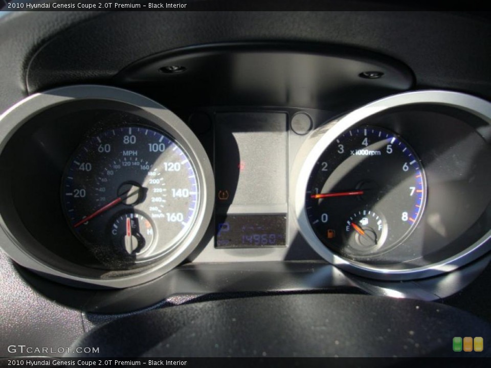 Black Interior Gauges for the 2010 Hyundai Genesis Coupe 2.0T Premium #40728402