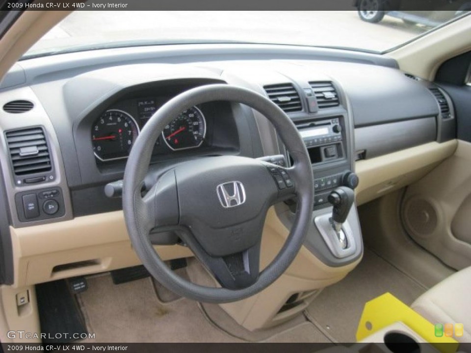 Ivory Interior Dashboard for the 2009 Honda CR-V LX 4WD #40729164