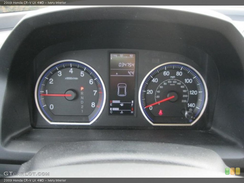 Ivory Interior Gauges for the 2009 Honda CR-V LX 4WD #40729199