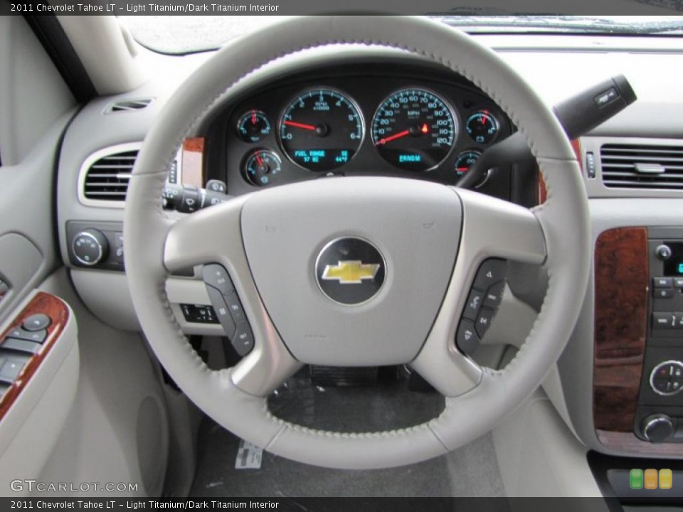 Light Titanium/Dark Titanium Interior Steering Wheel for the 2011 Chevrolet Tahoe LT #40730243