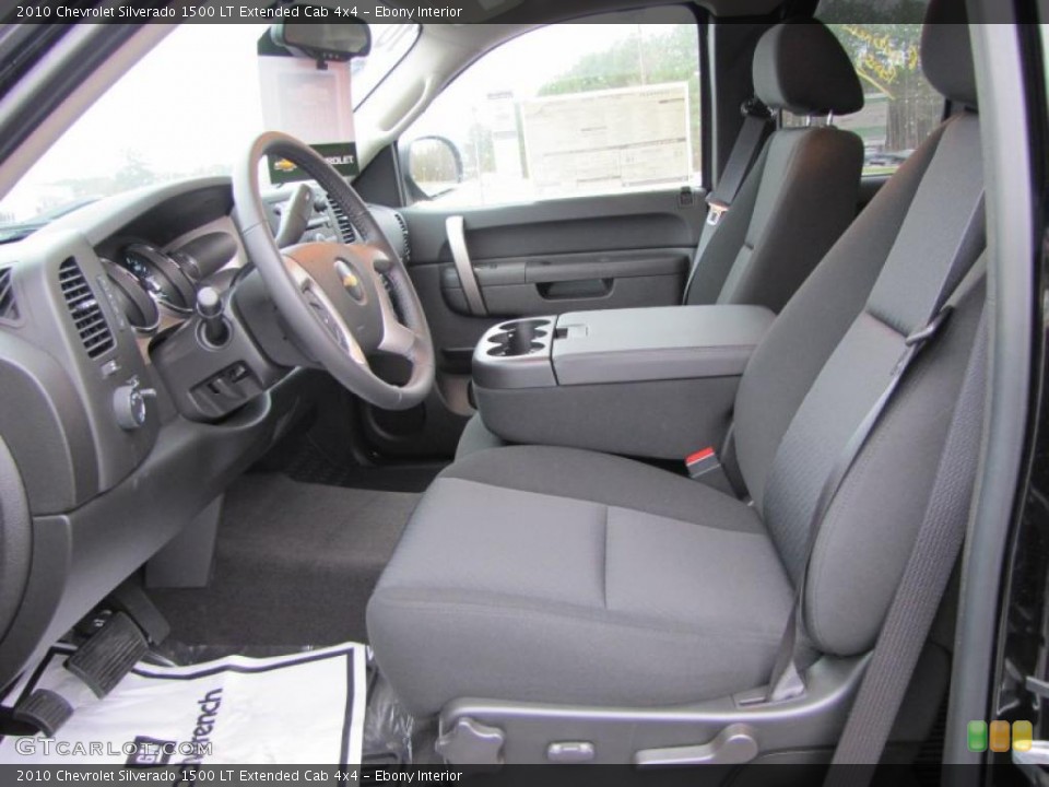 Ebony Interior Photo for the 2010 Chevrolet Silverado 1500 LT Extended Cab 4x4 #40731031