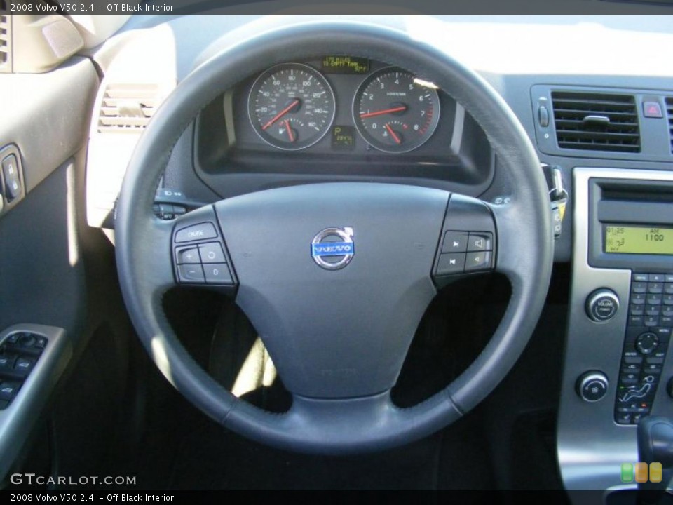 Off Black Interior Steering Wheel for the 2008 Volvo V50 2.4i #40731215