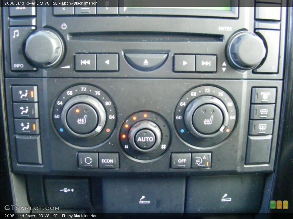 Ebony Black Interior Controls for the 2008 Land Rover LR3 V8 HSE #40731775