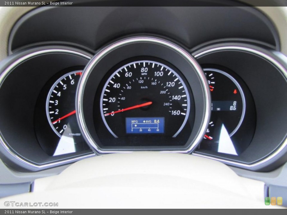 Beige Interior Gauges for the 2011 Nissan Murano SL #40733379