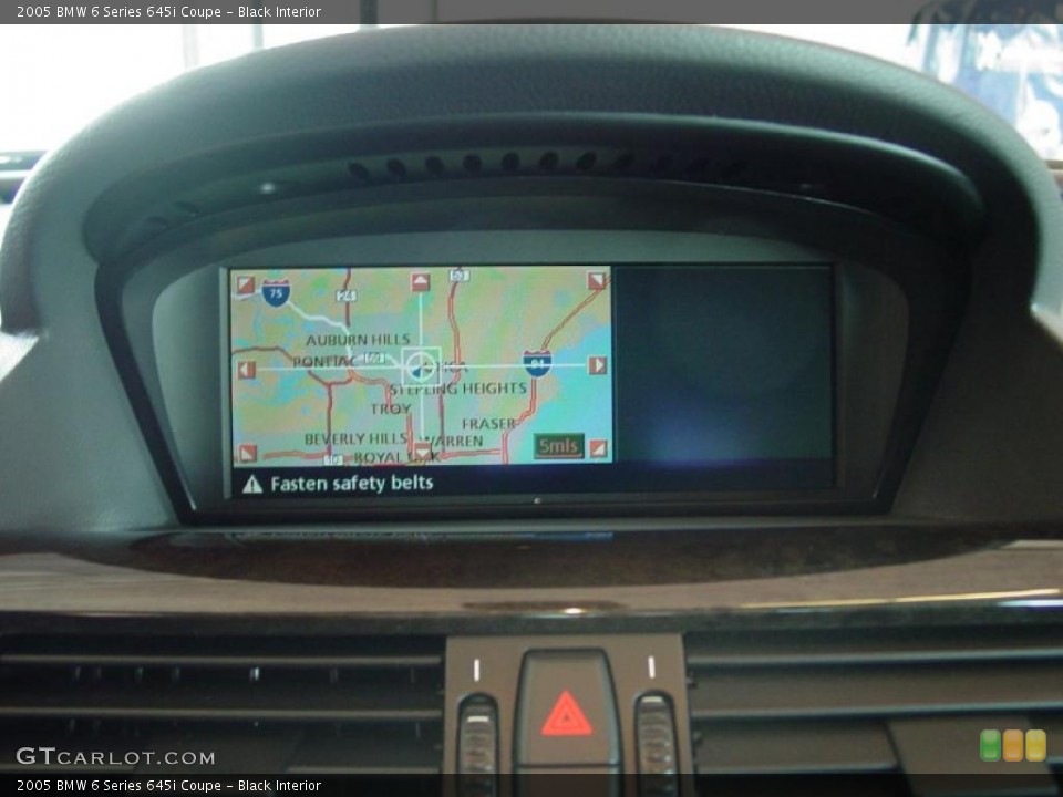 Black Interior Navigation for the 2005 BMW 6 Series 645i Coupe #40733525