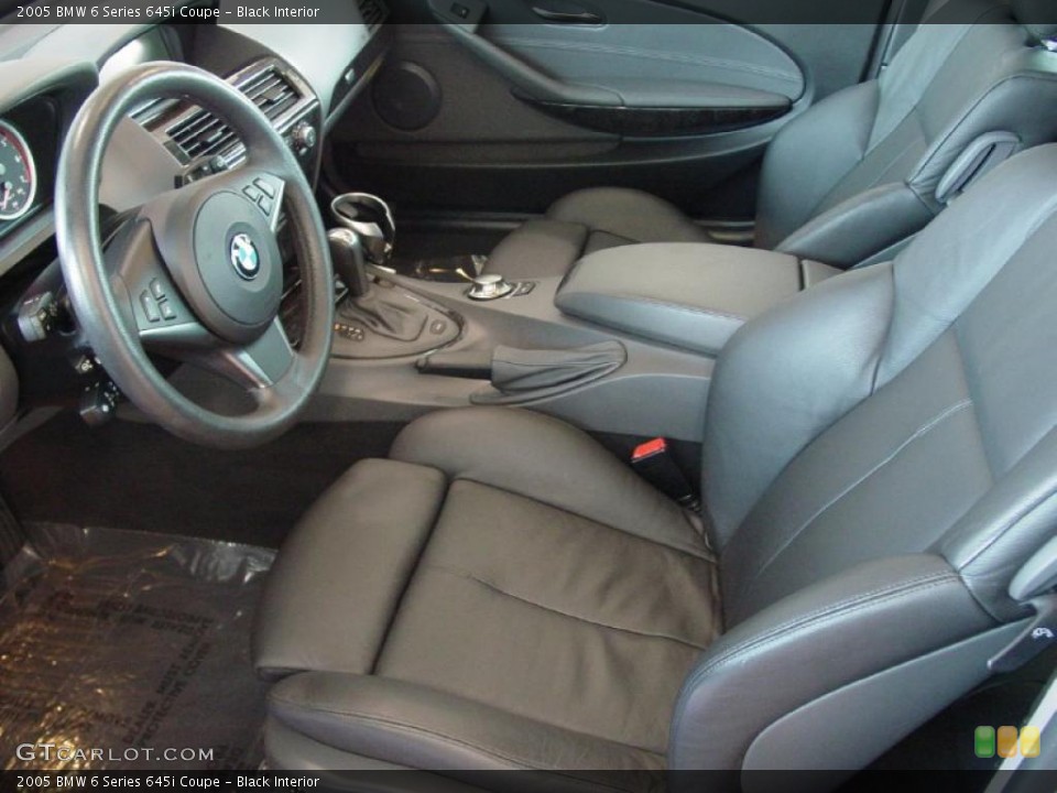 Black Interior Photo for the 2005 BMW 6 Series 645i Coupe #40733595