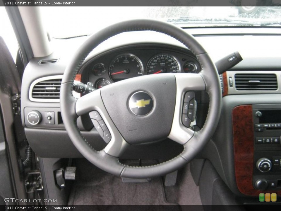 Ebony Interior Steering Wheel for the 2011 Chevrolet Tahoe LS #40733751