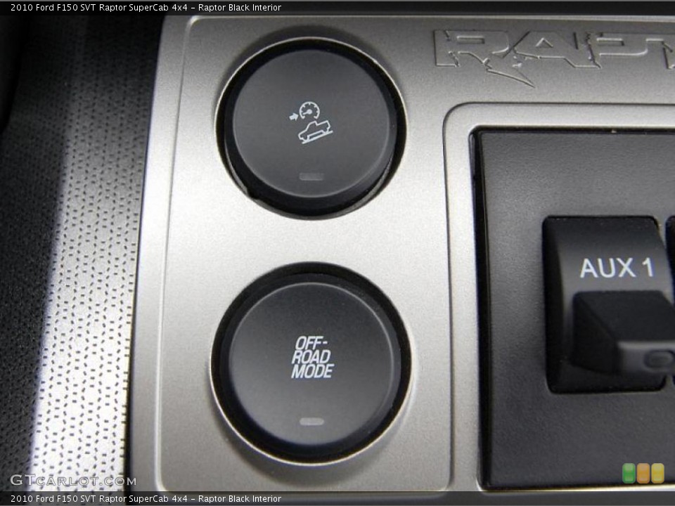 Raptor Black Interior Controls for the 2010 Ford F150 SVT Raptor SuperCab 4x4 #40736875