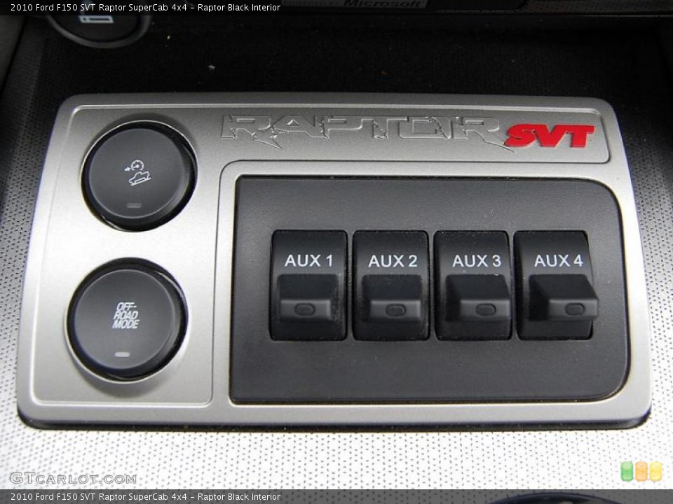 Raptor Black Interior Controls for the 2010 Ford F150 SVT Raptor SuperCab 4x4 #40736931
