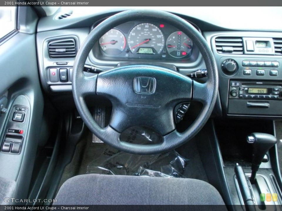 Charcoal Interior Steering Wheel for the 2001 Honda Accord LX Coupe #40737363