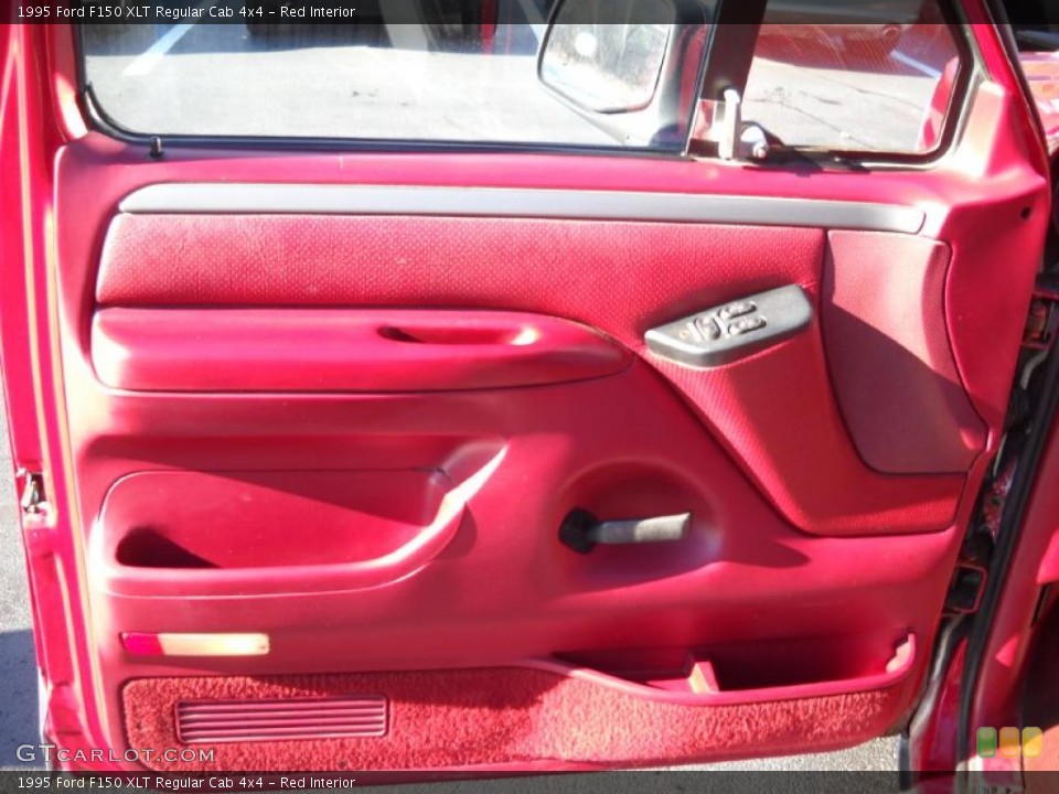 Red Interior Door Panel for the 1995 Ford F150 XLT Regular Cab 4x4 #40738979