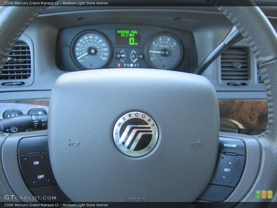 Medium Light Stone Interior Steering Wheel for the 2006 Mercury Grand Marquis LS #40740779