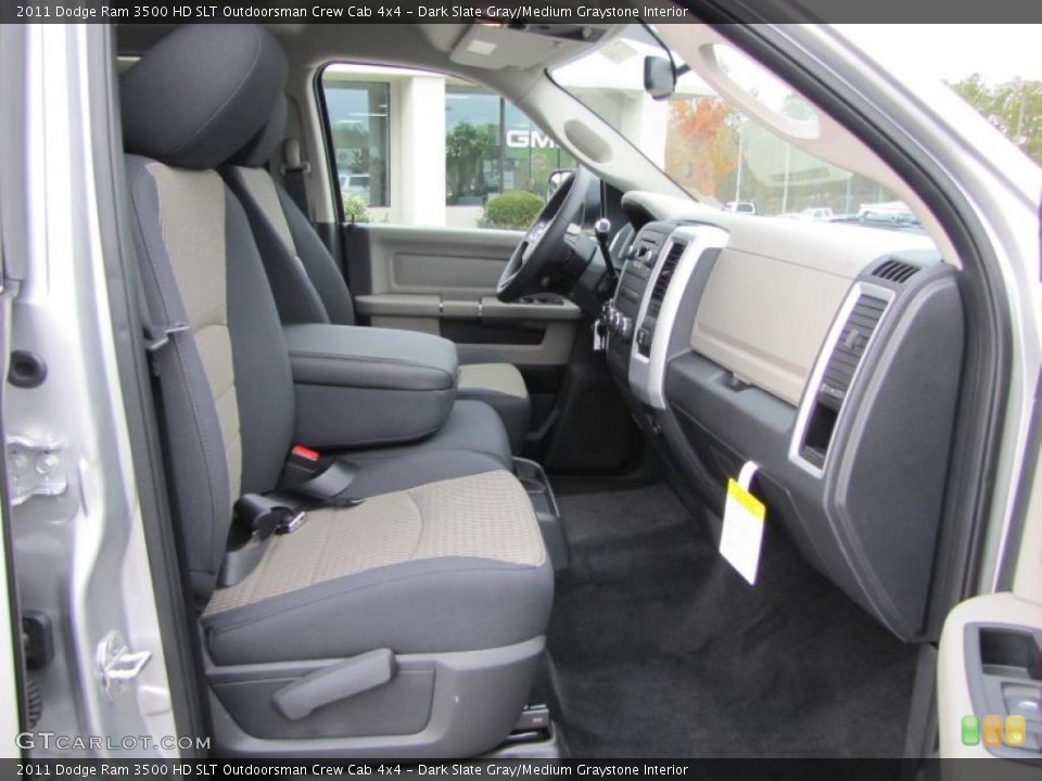 Dark Slate Gray/Medium Graystone Interior Photo for the 2011 Dodge Ram 3500 HD SLT Outdoorsman Crew Cab 4x4 #40743424