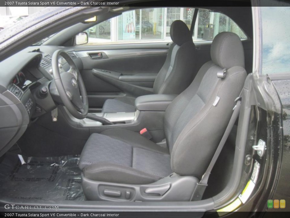 Dark Charcoal Interior Photo for the 2007 Toyota Solara Sport V6 Convertible #40744336