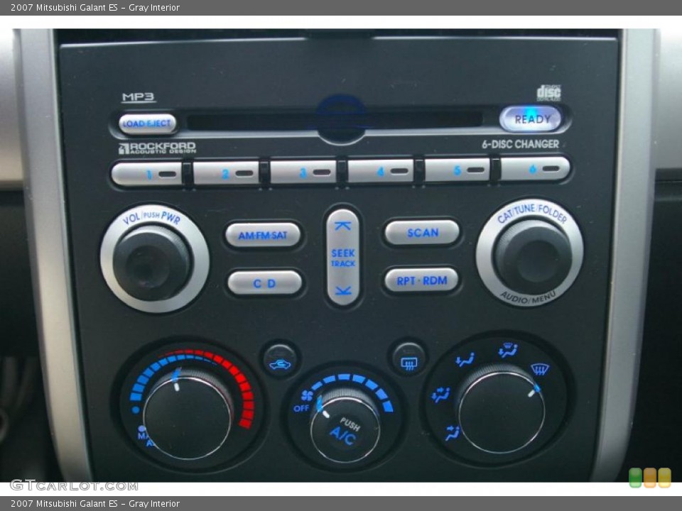 Gray Interior Controls for the 2007 Mitsubishi Galant ES #40745200