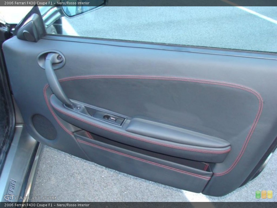 Nero/Rosso Interior Door Panel for the 2006 Ferrari F430 Coupe F1 #40746344