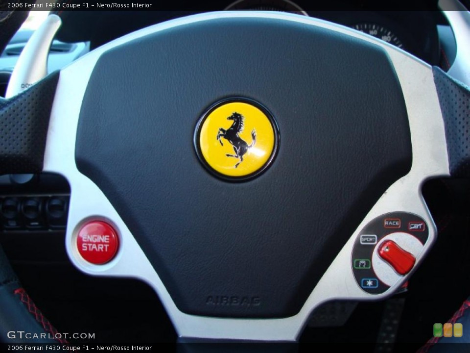 Nero/Rosso Interior Controls for the 2006 Ferrari F430 Coupe F1 #40746416