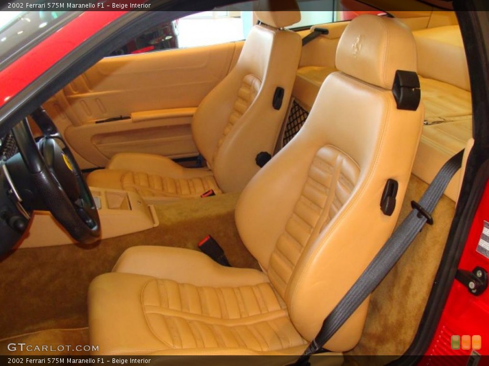 Beige Interior Photo for the 2002 Ferrari 575M Maranello F1 #40746672