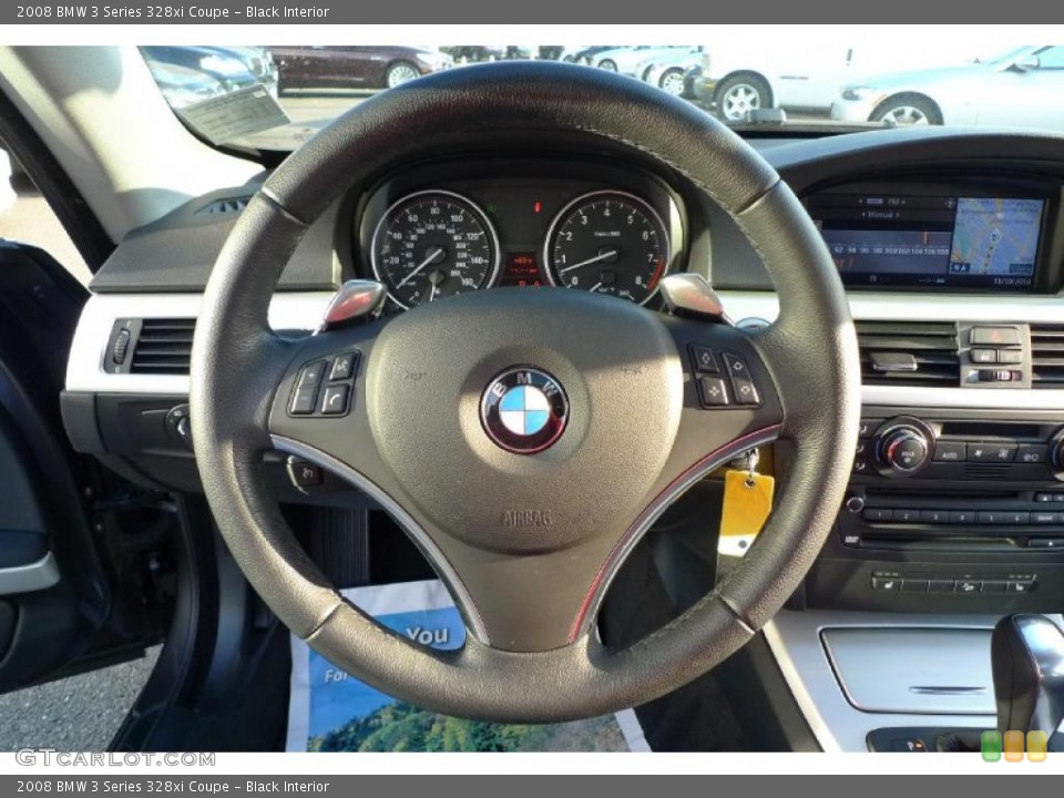 Black Interior Steering Wheel for the 2008 BMW 3 Series 328xi Coupe #40749634
