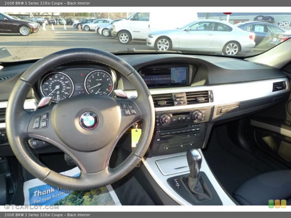 Black Interior Dashboard for the 2008 BMW 3 Series 328xi Coupe #40749718