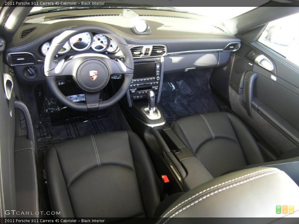 Black Interior Photo for the 2011 Porsche 911 Carrera 4S Cabriolet #40753655