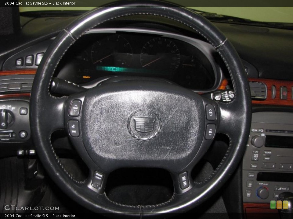 Black Interior Steering Wheel for the 2004 Cadillac Seville SLS #40753691
