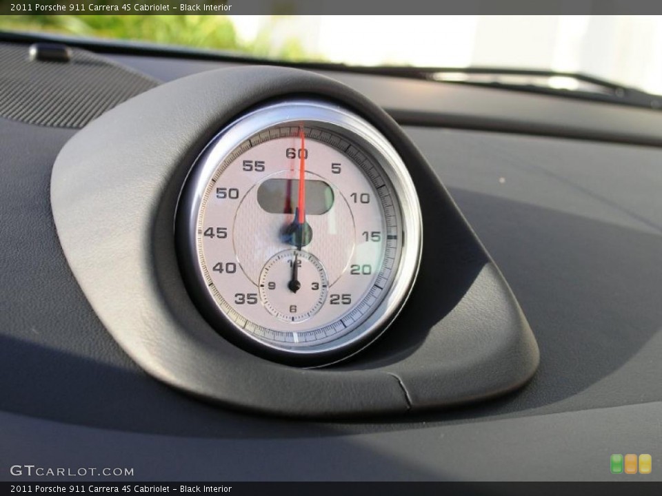 Black Interior Gauges for the 2011 Porsche 911 Carrera 4S Cabriolet #40753695