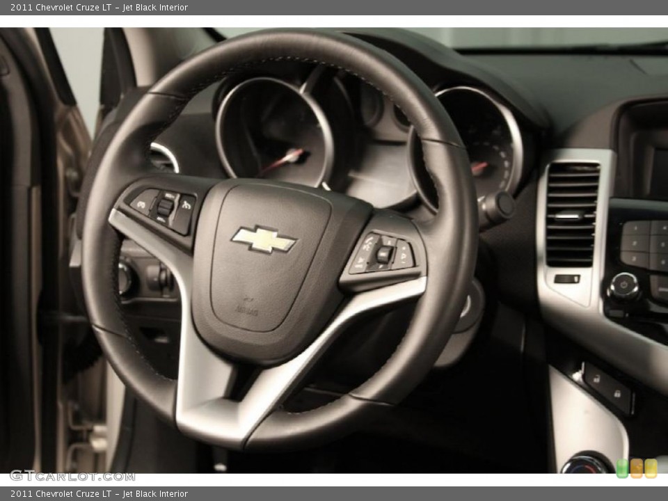 Jet Black Interior Steering Wheel for the 2011 Chevrolet Cruze LT #40754711