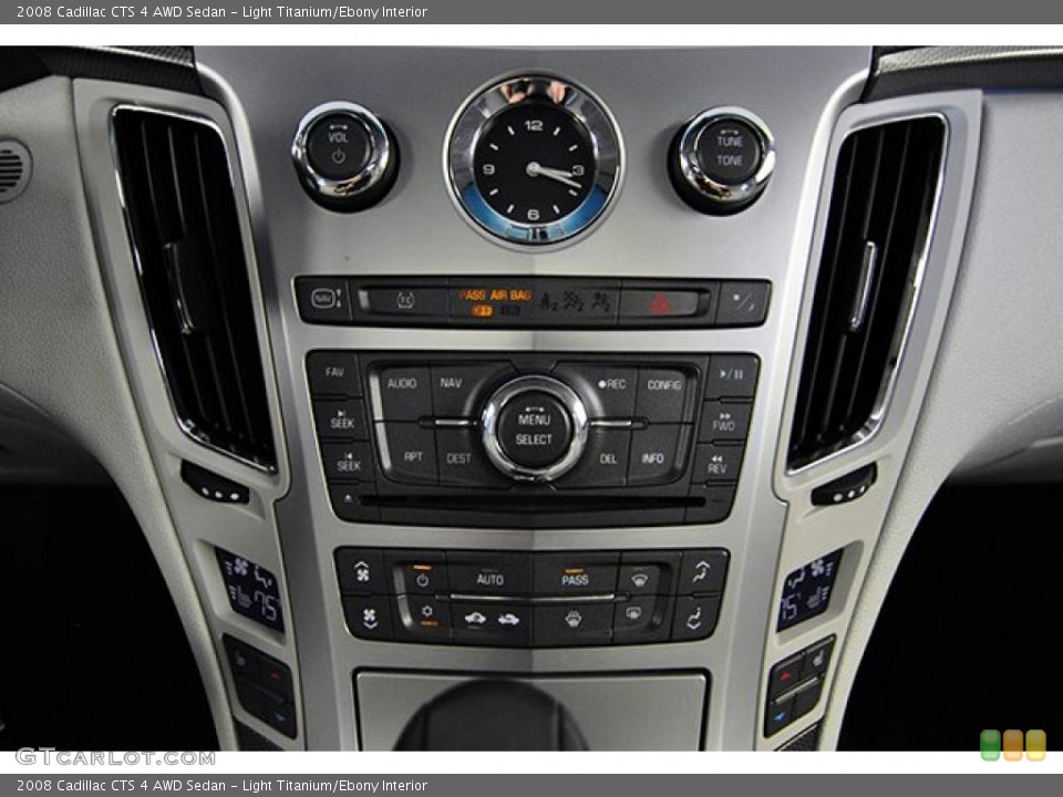 Light Titanium/Ebony Interior Controls for the 2008 Cadillac CTS 4 AWD Sedan #40755299