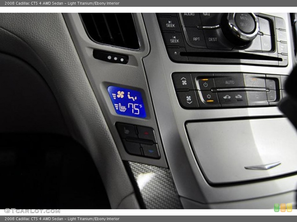 Light Titanium/Ebony Interior Controls for the 2008 Cadillac CTS 4 AWD Sedan #40755303