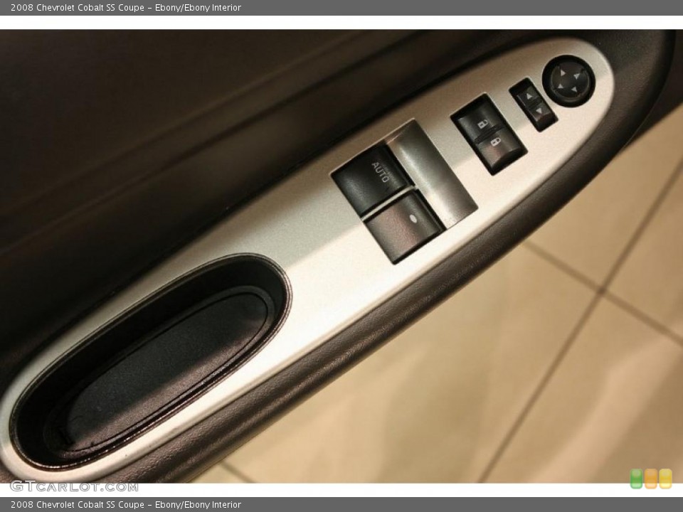 Ebony/Ebony Interior Controls for the 2008 Chevrolet Cobalt SS Coupe #40758431