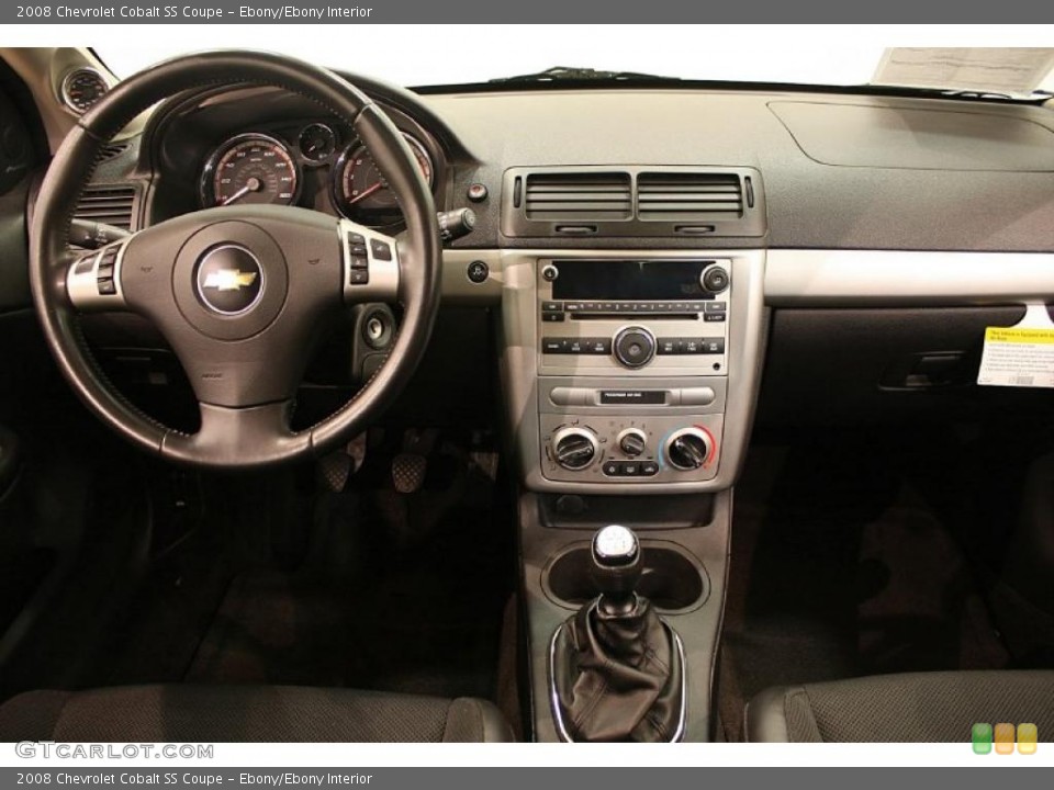 Ebony/Ebony Interior Dashboard for the 2008 Chevrolet Cobalt SS Coupe #40758595