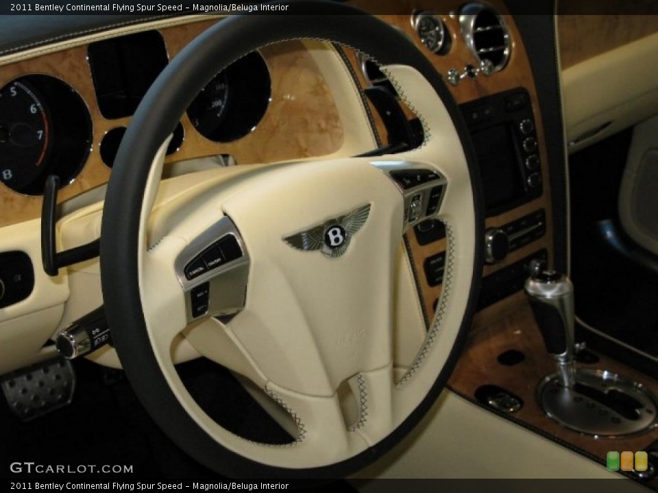 Magnolia/Beluga Interior Steering Wheel for the 2011 Bentley Continental Flying Spur Speed #40759607