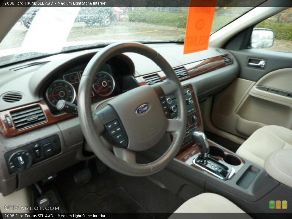 Medium Light Stone Interior Prime Interior for the 2008 Ford Taurus SEL AWD #40759883