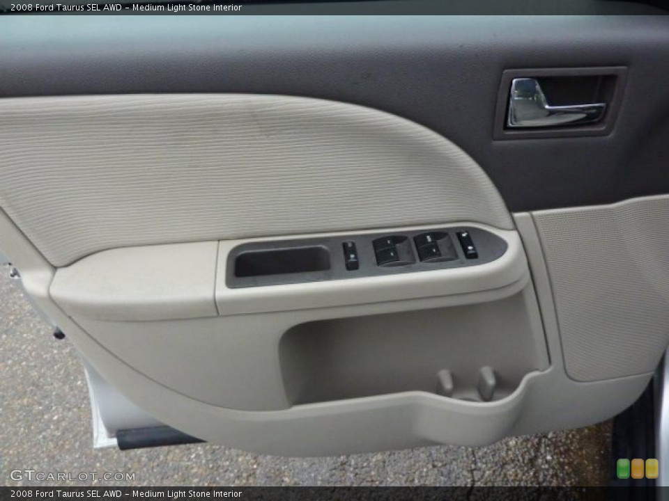 Medium Light Stone Interior Door Panel for the 2008 Ford Taurus SEL AWD #40759907