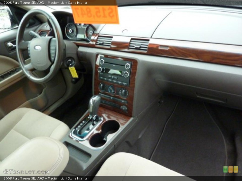 Medium Light Stone Interior Dashboard for the 2008 Ford Taurus SEL AWD #40759991